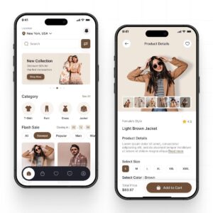 Fashion App UI Design Website Kit